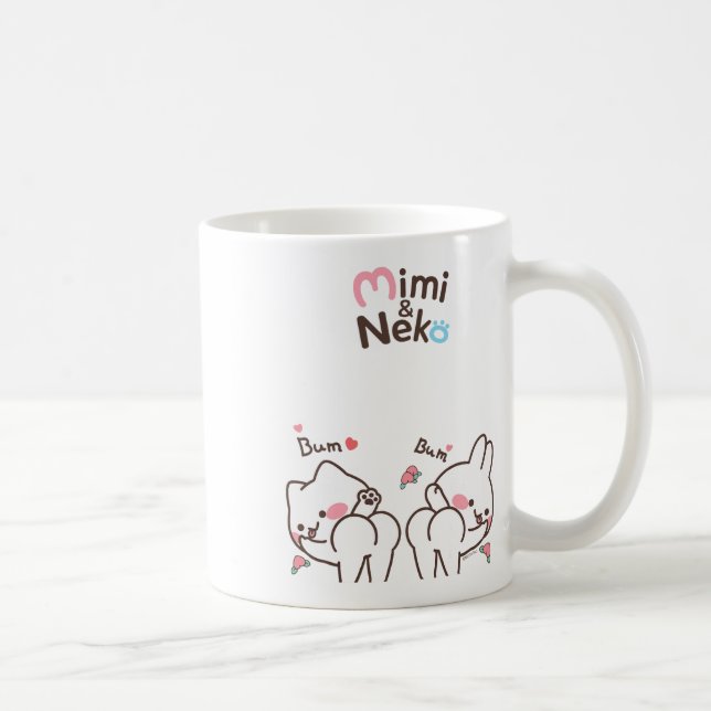 Mimi und Neko Bum Bum Dancing Kaffeetasse (Rechts)