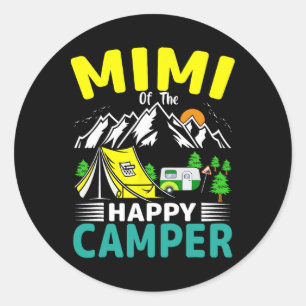 Mimi vom Camper Oma 1. Geburtstag Familien Cam Runder Aufkleber