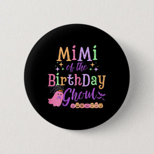Mimi vom Geburtstag Ghoul Niedliches Halloween-Spo Button