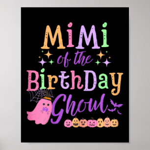 Mimi vom Geburtstag Ghoul Niedliches Halloween-Spo Poster