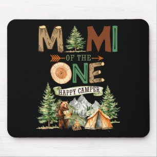 Mimi vom glücklichen Camper 1. Geburtstag Camping  Mousepad