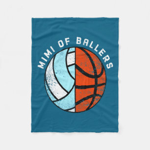 Mimi von Ballern lustiger Volleyball Basketball mi Fleecedecke