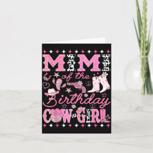 Mimi von der Geburtstags-Cowgirl Nk Rodeo Western Karte