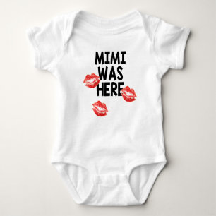 MiMi war küsst hier Baby-Bodysuit Baby Strampler