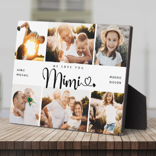 MIMI Wir Liebe Sie hören Moderne 6 FotoCollage Fotoplatte