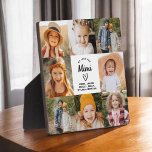 Mimi wir Liebe Sie hören moderne Fotocollage Fotoplatte<br><div class="desc">Die Mimi We Liebe You Heart Modern Foto Collage Plaque ist ein berührendes und personalisiertes Geschenk, das Ihre Liebe für Ihre Großmutter zeigt. Diese hübsch gestaltete Gedenktafel besticht durch eine herzförmige Collage aus Foto, mit der Sie Ihre Lieblingsfamilienfotos in einem modernen und stilvollen Layout hinzufügen können. Die herzliche "Wir Liebe...</div>