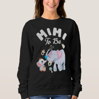 Mimi zum Muttertag der Elefanten-Babydusche Sweatshirt