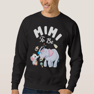 Mimi zum Muttertag der Elefanten-Babydusche Sweatshirt