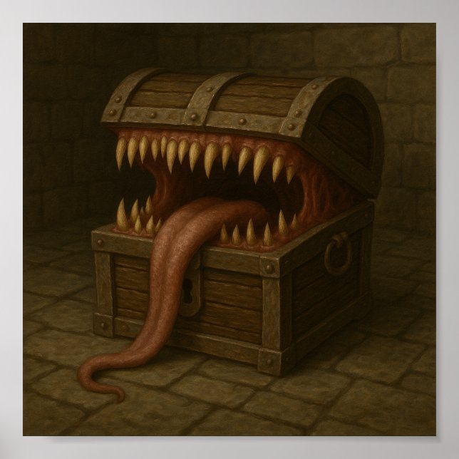 Mimic Treasure Chest - Die ultimative Überraschung Poster (Vorne)