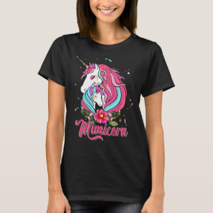 Mimicorn Niedlich Unicorns Blume Familie Glücklich T-Shirt