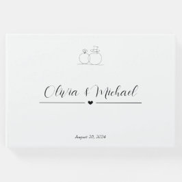 Mimimalist Elegante Script Classic Wedding Gästebuch