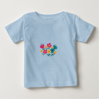 mimimalist flower baby t-shirt