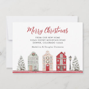 Miminalist frohe Weihnachten von unserer neuen Zuh Ankündigung