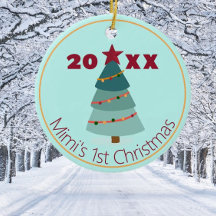 Mimis 1. Weihnachtsdekoration im Foto