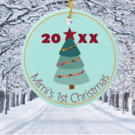 Mimis 1. Weihnachtsdekoration im Foto Keramik Ornament