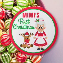 Mimis erster Weihnachtsknopf Button