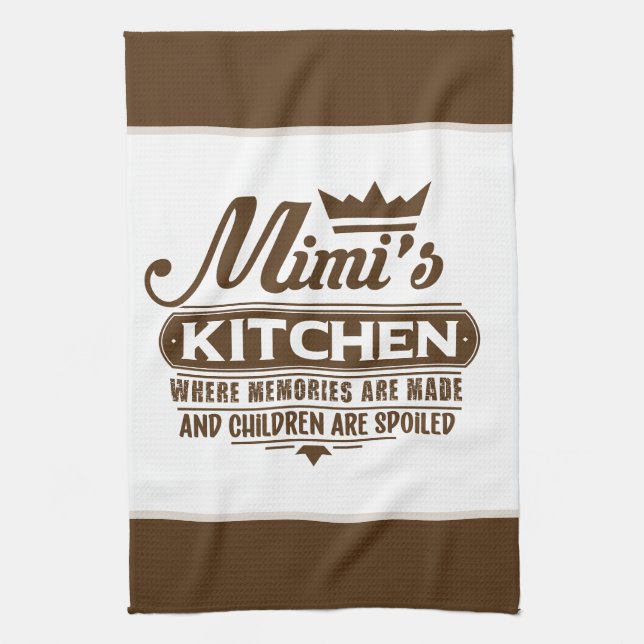 MiMi's Küchen-Wortkunst  Geschirrtuch (Vertikal)