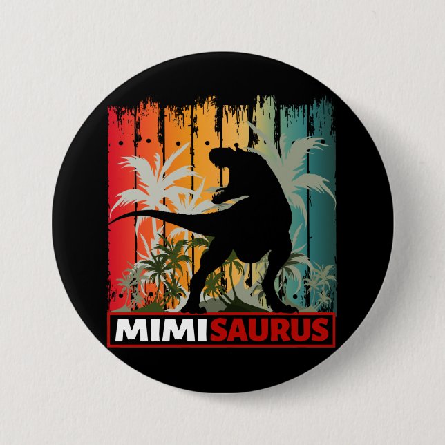 MIMISAURUS DINOSAURIER LIEBHABER BUTTON (Vorderseite)