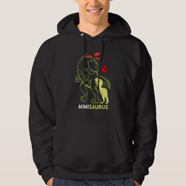 Mimisaurus Mimi Tyrannosaurus Dinosaur Baby Mother Hoodie (Vorderseite)