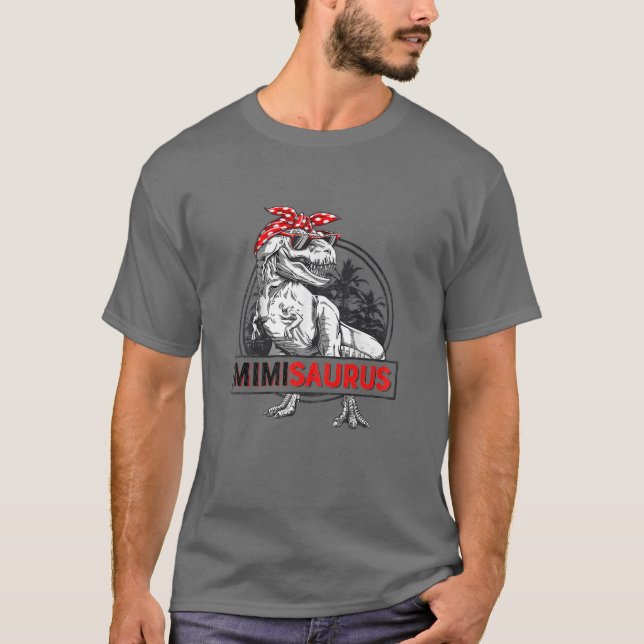 Mimisaurus Rex Dinosaurier Funny Mother Day T-Shirt (Vorderseite)