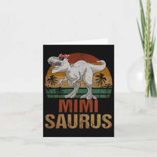 Mimisaurus T Rex Dinosaur Mimi Saurus Muttertag Karte