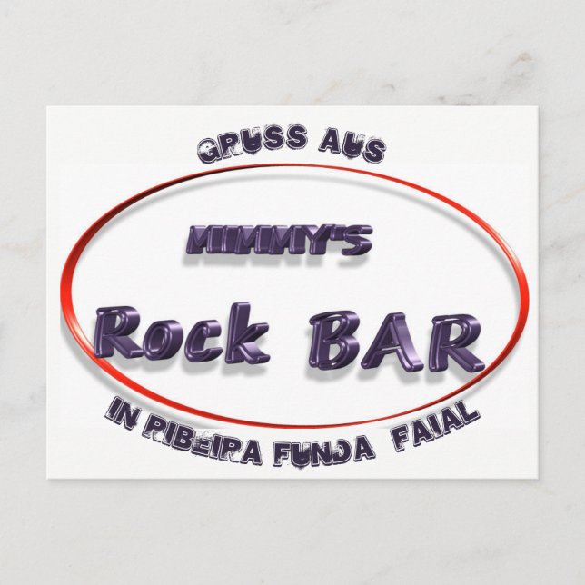 Mimmy's Rock Bar Postkarte (Vorderseite)