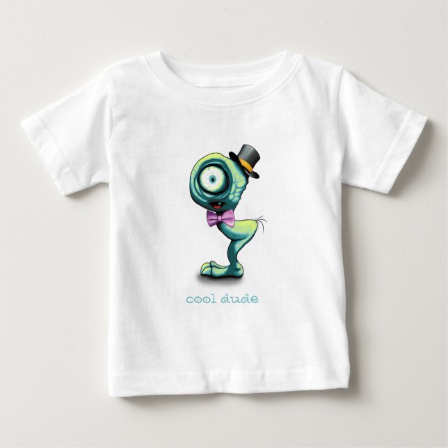 Mimo ein Niedliches Mini Monster Cooler Typ Baby T-shirt (Vorderseite)