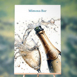 Mimosa Bar Brautparty Acrylschild