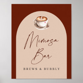 Mimosa Bar Brews and Bubbly Brautparty Poster