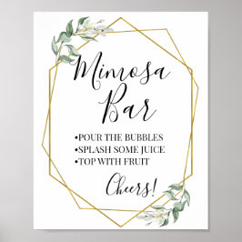 Mimosa Bar bridal Polterabend Poster