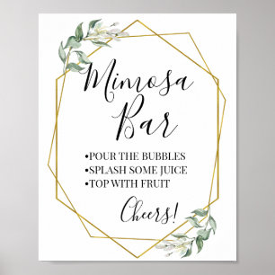 Mimosa Bar bridal Polterabend Poster