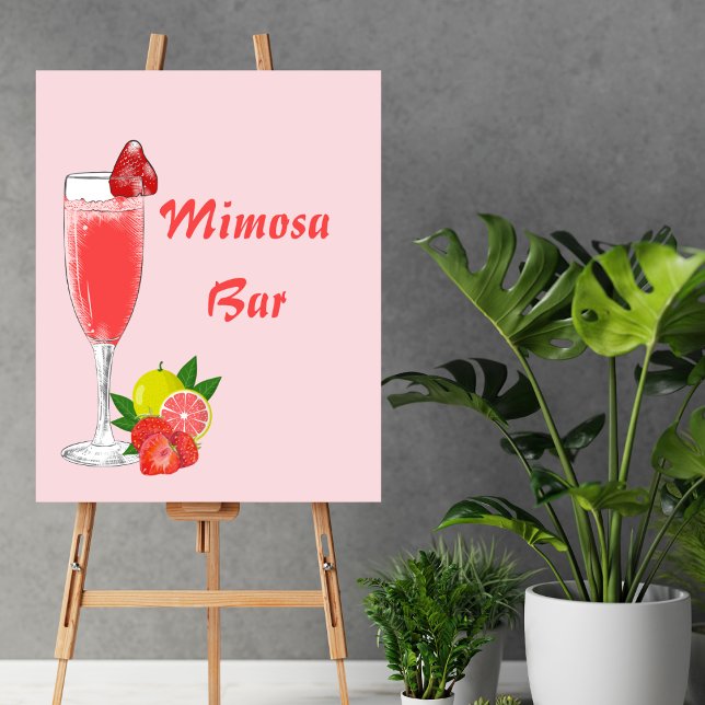 Mimosa Bar Bubbly Brunch Babydusche Poster (Von Creator hochgeladen)