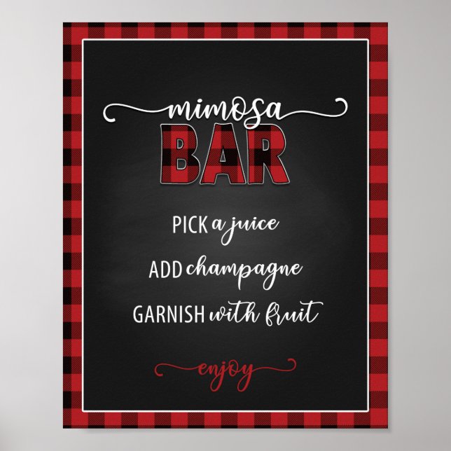 Mimosa Bar Flannel Fling 8x10 Plakat/Zeichen Poster (Vorne)