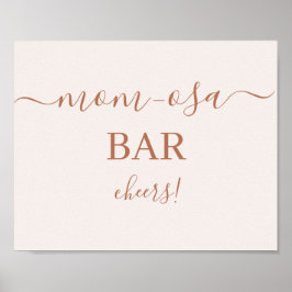 Mimosa-Bar in Pale Pink Poster