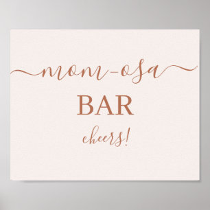 Mimosa-Bar in Pale Pink Poster