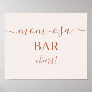 Mimosa-Bar in Pale Pink Poster