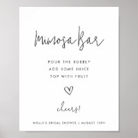 Mimosa Bar Minimalistisch Schwarz-Weiß-Dusche