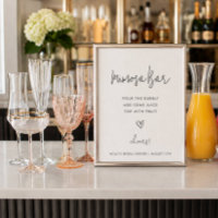 Mimosa Bar Minimalistische Schwarz-Weiß-Dusche