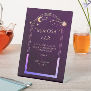 Mimosa Bar Mystical Rainbow Plum Sun Moon Stars Sockelschild