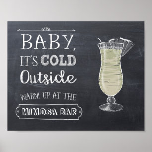 Mimosa-Bar-Schild Poster