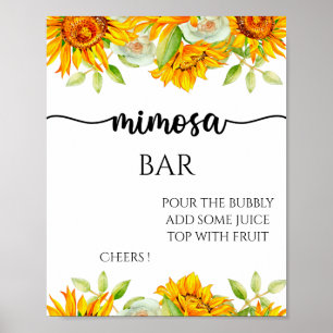 Mimosa-Bar-Schild Poster