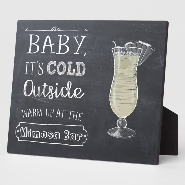 Mimosa Bar Sign Fotoplatte (Seite)