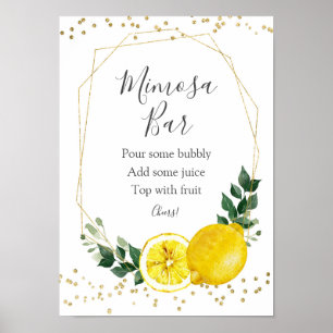 Mimosa Bar Sign Poster