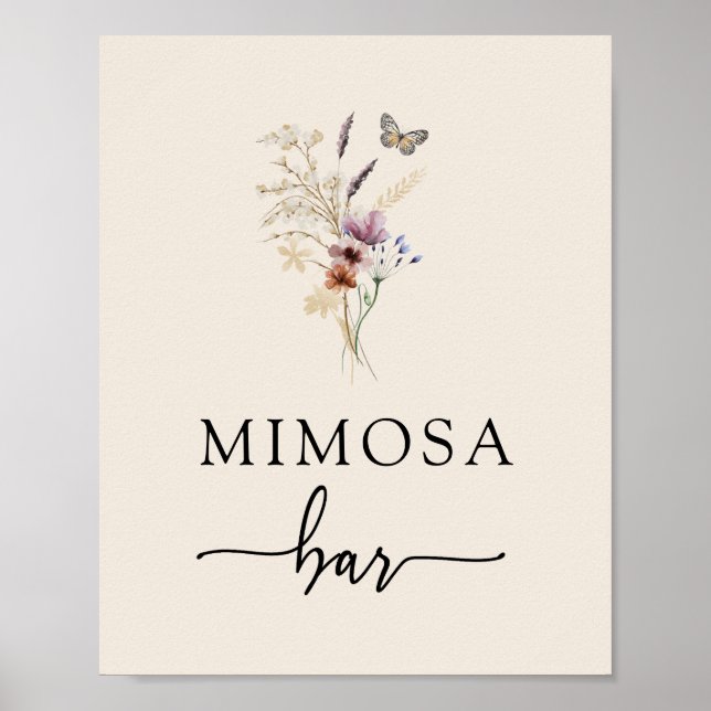 Mimosa Bar Wildblume Poster (Vorne)