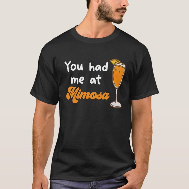 Mimosa Cocktail Drinks Wein Champagner für Drinker T-Shirt (Vorderseite)