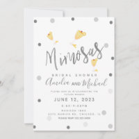 Mimosa Confetti Yellow Silver Brautparty