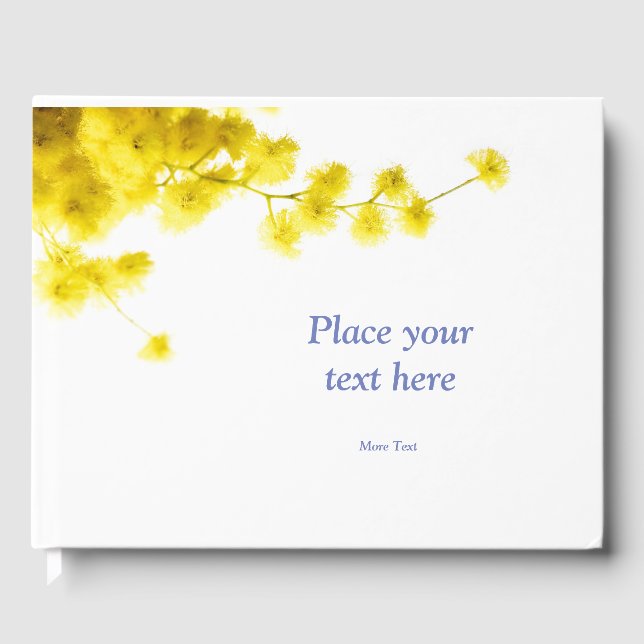 Mimosa Gästebuch (Vorderseite)