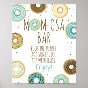 Mimosa Mama-osa Bar Donut Babydusche Poster