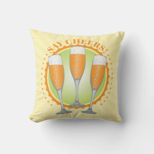 Mimosa Orange Champagne Brillen Kissen