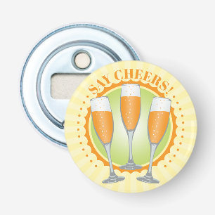 Mimosa Orange Champagner Gläser Flaschenöffner